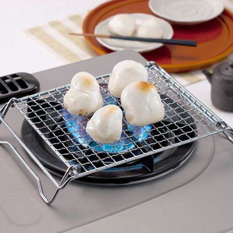 魚焼き器 焼き風味 ワイドクリンプ魚焼 ガス火専用 セラミック入り 鉄製 （ ガス火 直火 専用 魚焼き網 魚焼きアミ ワイド フッ素加工 クリンプ網  サンマ 焼き魚 丸ごと 遠赤外線 セラミック入網 調理器具 ）