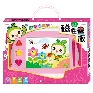[世一文化]創意小畫家磁寫板(粉紅)  Q1300302