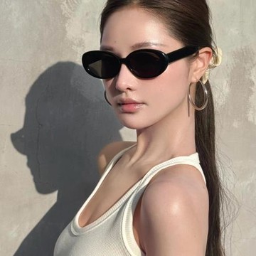 Fakem 板材橢圓框女2025新品限定滿天星 nnel太陽鏡配近視BC-2218