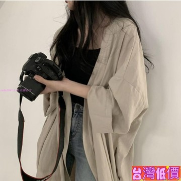 悅裳💎台灣免運💎【2366次回購】2025春夏新款薄款空調衫外套慵懶寬松顯瘦中長款韓版防曬衫上衣女