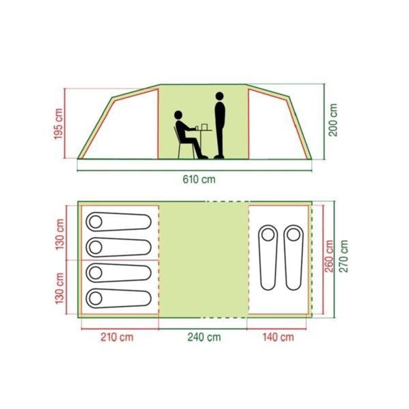 欧州限定モデル Coleman ( コールマン ) (コーストライン デラックス 6 / Coastline Deluxe 6 [6人用] トンネル  カマボコ型 テント | LINEショッピング