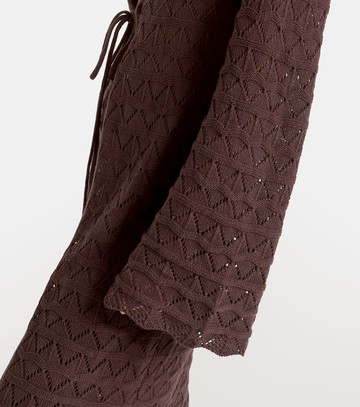 Bananhot Boha pointelle cotton-blend beach cover-up