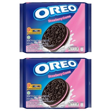 OREO 奧利奧 夾心餅乾 草莓口味 9包入  248.4g  2袋