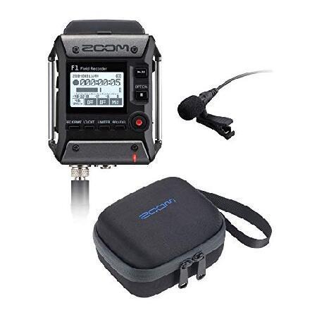 Zoom F1 Field Recorder with Lavalier Microphone and Zoom CBF-1LP Carrying Bag Bundle (2 Items)（並行輸入品）
