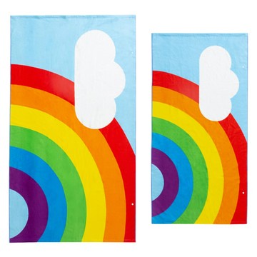 comet 海灘巾 大 + 特大  彩虹款  1組