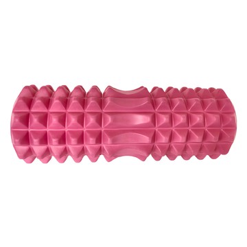 LifeHouse EVA空心瑜珈柱 月牙款  全身按摩 瑜珈輔助練習 親膚材質  粉色  1個  13 x 13 x 33cm