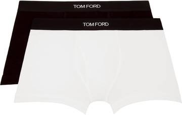 TOM FORD 两件装黑色 & 白色平角内裤