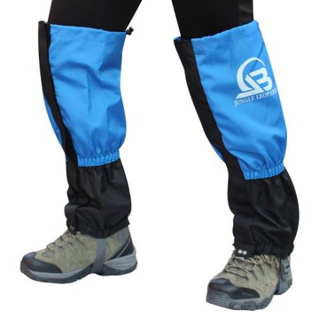 叢林豹 戶外登山雪套 冬季護腳套 拉鏈耐摸防風防水防蟲抓絨雪套