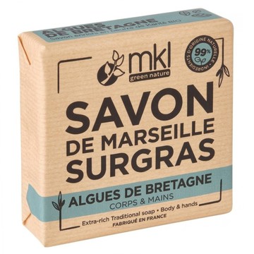 mkl green nature 台灣公司貨 再生特潤馬賽皂 布列塔尼海藻  100g  1個