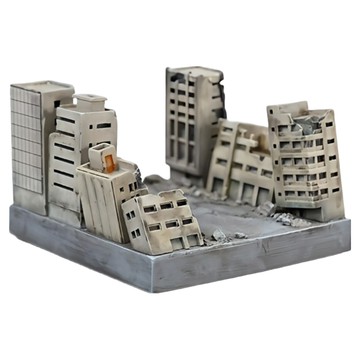 JXK 哥斯喵 CATZILLA 場景地台 12.8 x 12.8 x 8.3cm 異色款  1個