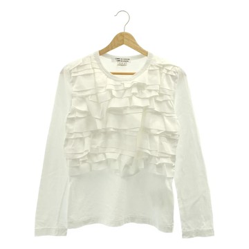 COMME des GARCONS COMME des GARCONS  2018秋冬系列 | 棉混紡多層荷葉邊上衣 | S尺寸 | 白色 | 女裝