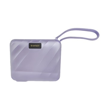 ANFAST 15000mAh 45W 3孔輸出自帶線行動電源  AF-P1545X  紫色