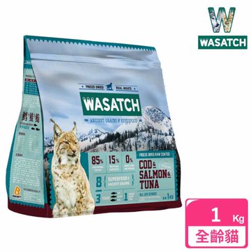 WASATCH 瓦莎奇 原生貓糧 1kg 3種紅肉 牛+羊+鹿