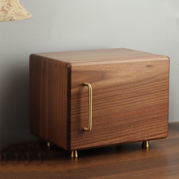 限時下殺 免運/可開票 實木冰箱首飾盒收納盒抽拉式多層精致防塵家用多格簡約輕奢桌面