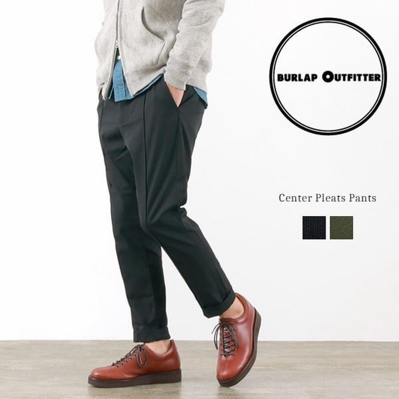Burlap Outfitter バーラップアウトフィッター センタープリーツパンツ イージーパンツ スラックス メンズ 通販 Lineポイント最大0 5 Get Lineショッピング