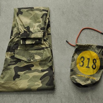 夏季超薄透氣速干寬松束腳青年男士運動褲迷彩松緊腰抽繩休閑褲潮