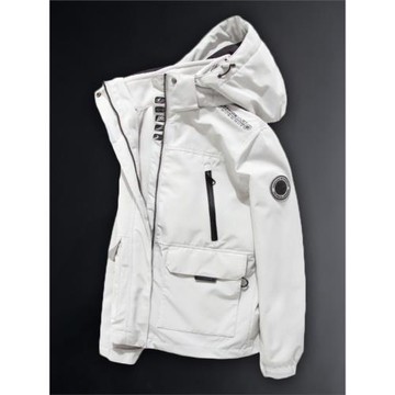 戶外工裝沖鋒衣女冬季潮牌三合一可拆卸外套男加絨防風防水滑雪服