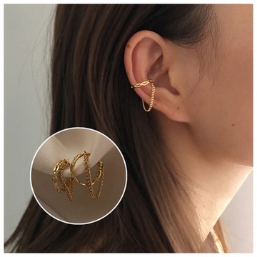 梨花HaNA 希麗婭神話． 小眾高級金耳骨夾二個一組