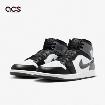 Nike 休閒鞋 Air Jordan 1 Mid Iron Grey 男鞋 鐵灰 黑 AJ1 中筒 DQ8426-001