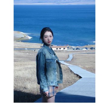 做舊短款牛仔外套女秋季日常通勤穿搭寬松夾克韓版慵懶風百搭上衣