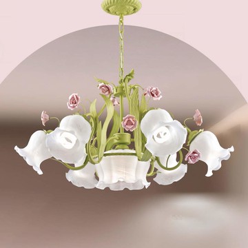 E27鄉村風玻璃吊燈 B106-48-92631