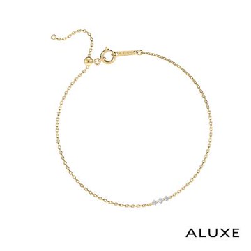 ALUXE 亞立詩 10K金 鑽石手鍊 閃耀星辰 BR0210