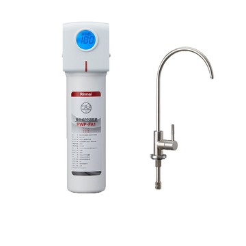 【KW廚房世界】林內牌 RWP-F100 廚下型單道式淨水器 (含龍頭) 限定區域送基本安裝