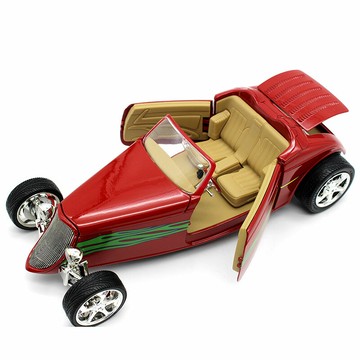 路鷹1:18福特敞篷車模 1933年復古老爺車合金仿真模型 擺件