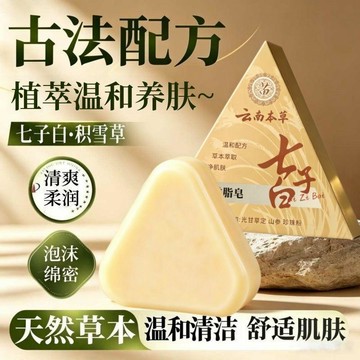 台灣現貨✨隔日到🛒官方正品七子白潔面皂 植物萃取手工洗顏皂 去油補水乾肌 水潤細膩洗臉洗面皂 潔面皂 洗臉皂 全是可用