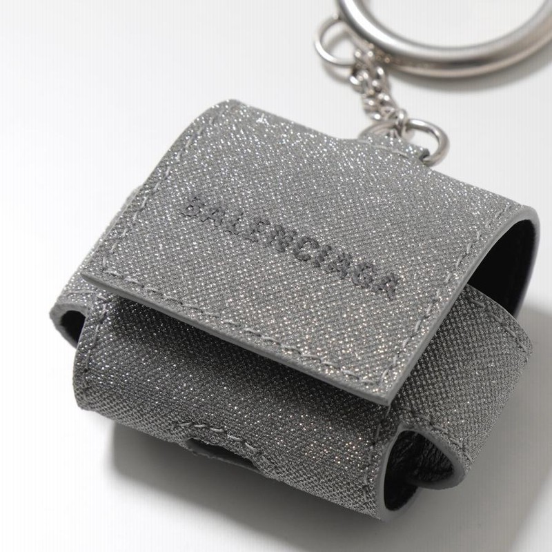 BALENCIAGA バレンシアガ イヤホンケース CASH AIRPODS PRO 655679 2102O メンズ グリッター ロゴ エアポッズ  ホルダー 1501/GREY | LINEブランドカタログ