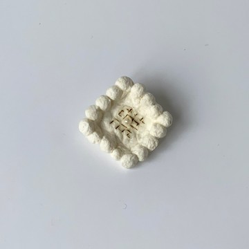 胸針 Paper Flower 白色 3