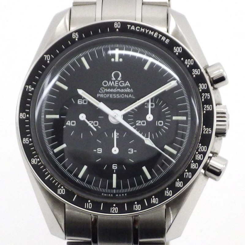 OMEGA オメガ スピードマスター 腕時計 メンズ 3570.50 SS 手巻き 黒文字盤 クロノグラフ ステンレススチール シルバー1564598【B商品】  | LINEショッピング