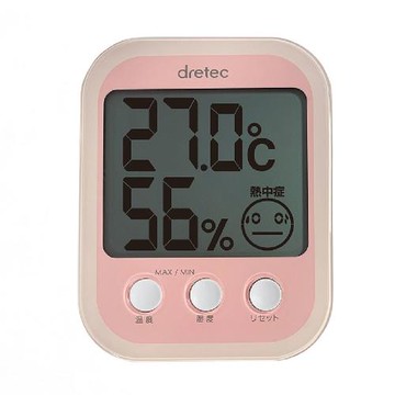 徠福 日本DRETEC(多利可)溫濕度中暑警示計 /個 O-251PK