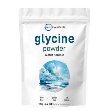 美國代購！原裝正品Microingredients L-Glycine Powder水溶性甘氨酸粉1000g