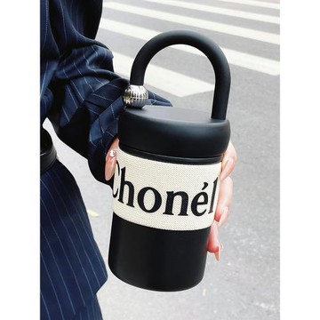 日本GP水杯咖啡杯鎖心保溫杯女生高顏值隨行杯316不銹鋼手提杯子