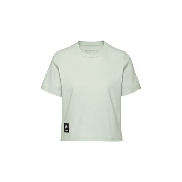 MAMMUT Massone T-Shirt Cropped W Patch 有機棉短版短袖T恤 鼠尾草銀綠 女款 #1017-05180