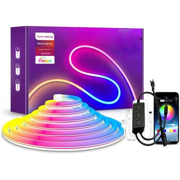 LED燈帶 LED燈條 裝飾燈 連接可裁剪led矽膠柔性霓虹燈帶12V做字造型無導線戶外防水廣告裝飾招牌燈條