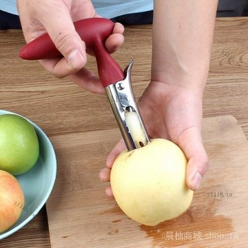 🎇可開發票✨新款不銹鋼蘋果去核神器水果取芯器挖梨核神器傢用蘋果核梨子去核#免運
