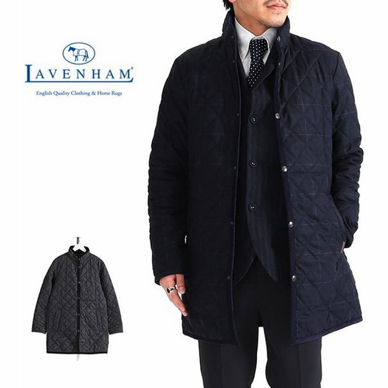 Lavenham ラベンハム Weybread Windowpane ウェイブレッド ウィンドウペイン チェック スタンドカラー フランネル キルティングコート メンズ 通販 Lineポイント最大0 5 Get Lineショッピング