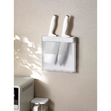 2023新款廚房刀架置物架免打孔壁掛式菜刀刀具隱藏式柜門收納上墻