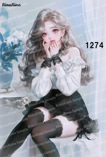 1274 原創貼紙 原創人物貼紙 貼紙 標籤 りまりま RimaRima