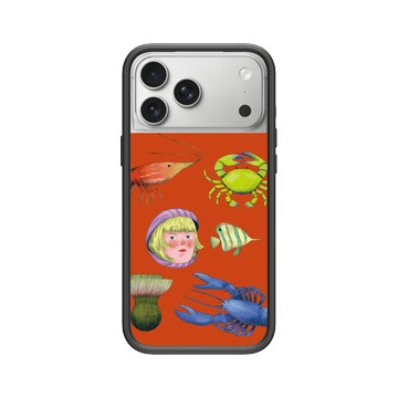 iPhone 17 Pro Max Mod NX -邊框背蓋組合 (相機按鈕) 黑 - Chubbynida - 烈焰海之舞