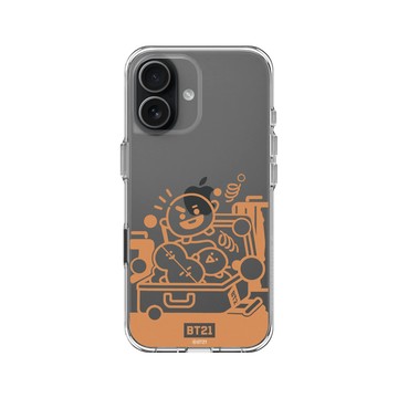 iPhone 17 Clear Case（相機按鈕） 透明 - BT21 - Monochrome SHOOKY