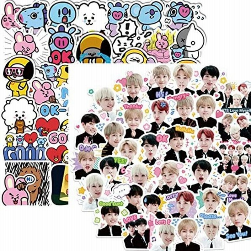 2セット Bts 防弾少年団 漫画ステッカー Bt21 防弾少年団 シール ステッカー 防水シール 人気韓流 絵を貼る Kpop シール 贈 通販 Lineポイント最大0 5 Get Lineショッピング