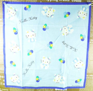 【震撼精品百貨】Hello Kitty 凱蒂貓~大方巾~藍莓女神