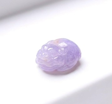 【招財神獸】紫羅蘭翡翠三腳蟾蜍 | 天然緬甸玉翡翠A貨 | 送禮