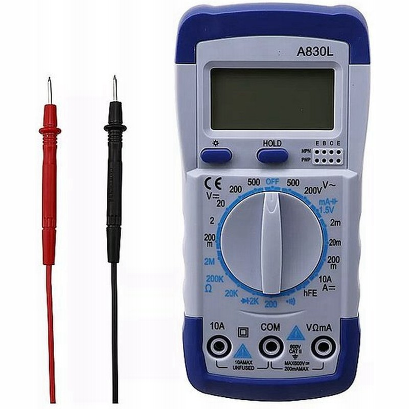 売れ筋 送料240円 小型デジタルテスター 電池入り 電流 電圧 抵抗 計測 電流測定器 Shipsctc Org