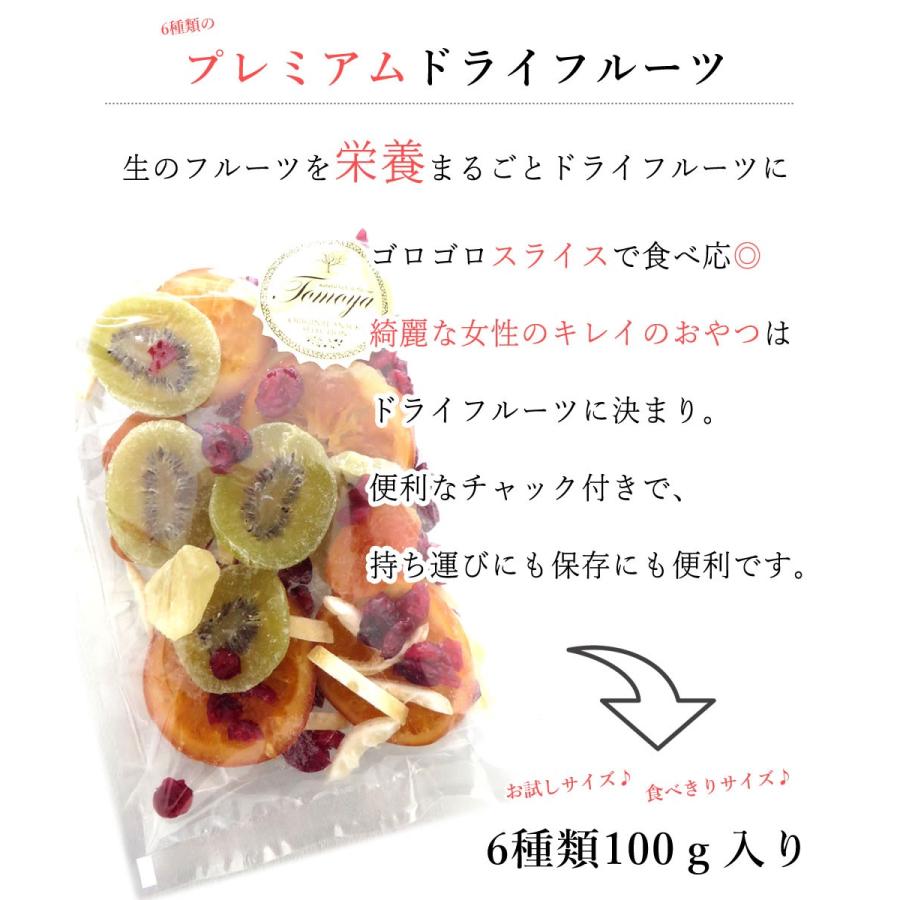 大地の生菓 ドライフルーツ 6種類のプレミアムミックス 100g 送料無料 オレンジ キウイ あんず レモン パイン クリスマス ギフト プレゼント 2023