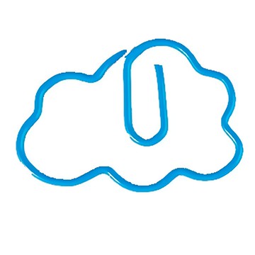 JDS 小清新天空白雲雲朵迴紋針 3*2cm  30個  1組