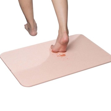 威瑪索 珪藻土地墊 粉 吸水 速乾 地墊 60X39cm 浴墊 踏墊 腳墊